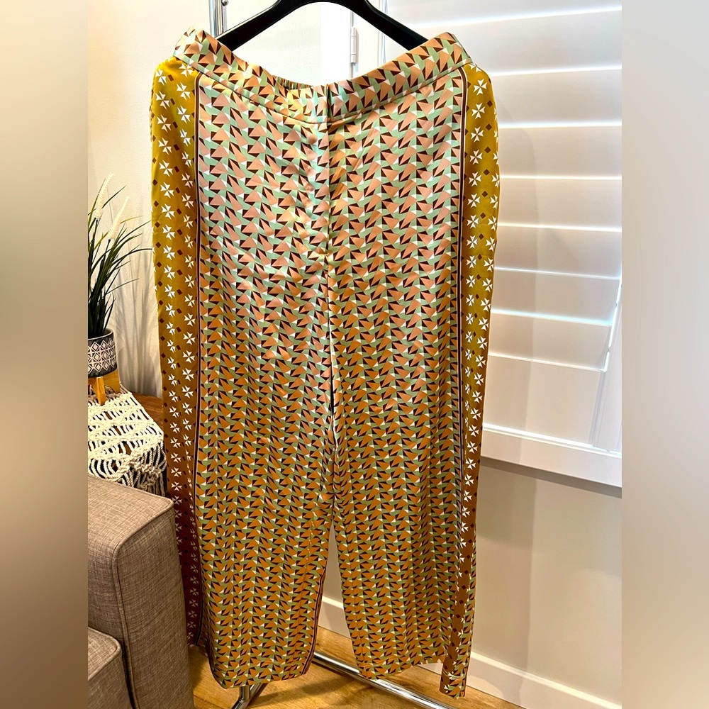 House of Harlow 1960 retro multi colored wide leg pants